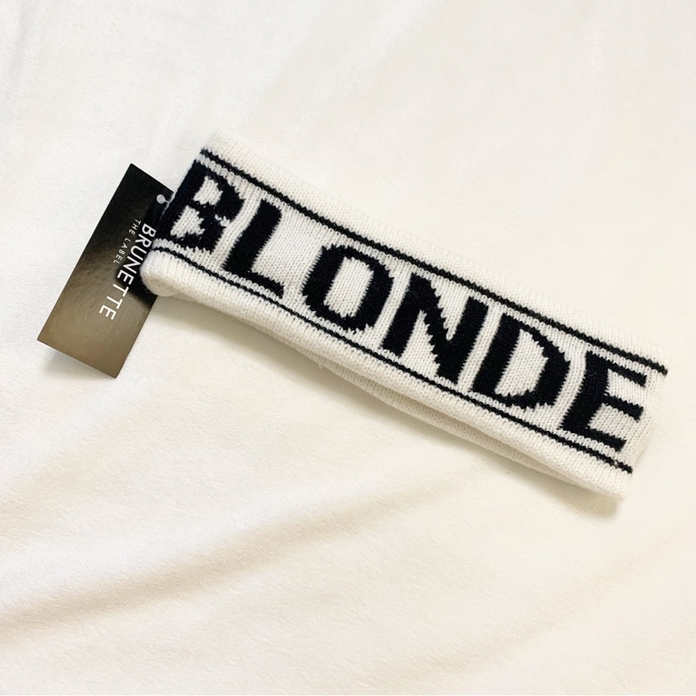 Brunette The Label “Blonde” Knit Headband